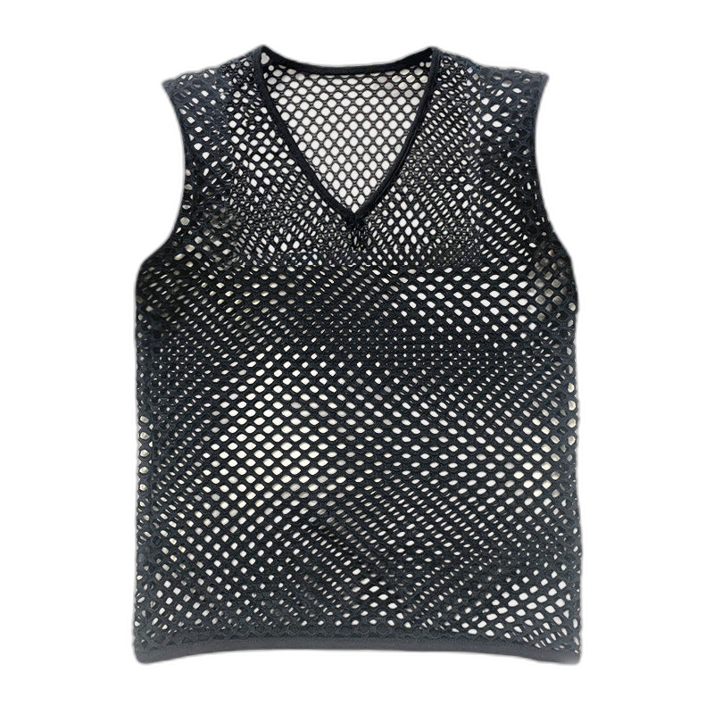 Mesh V-Neck Top