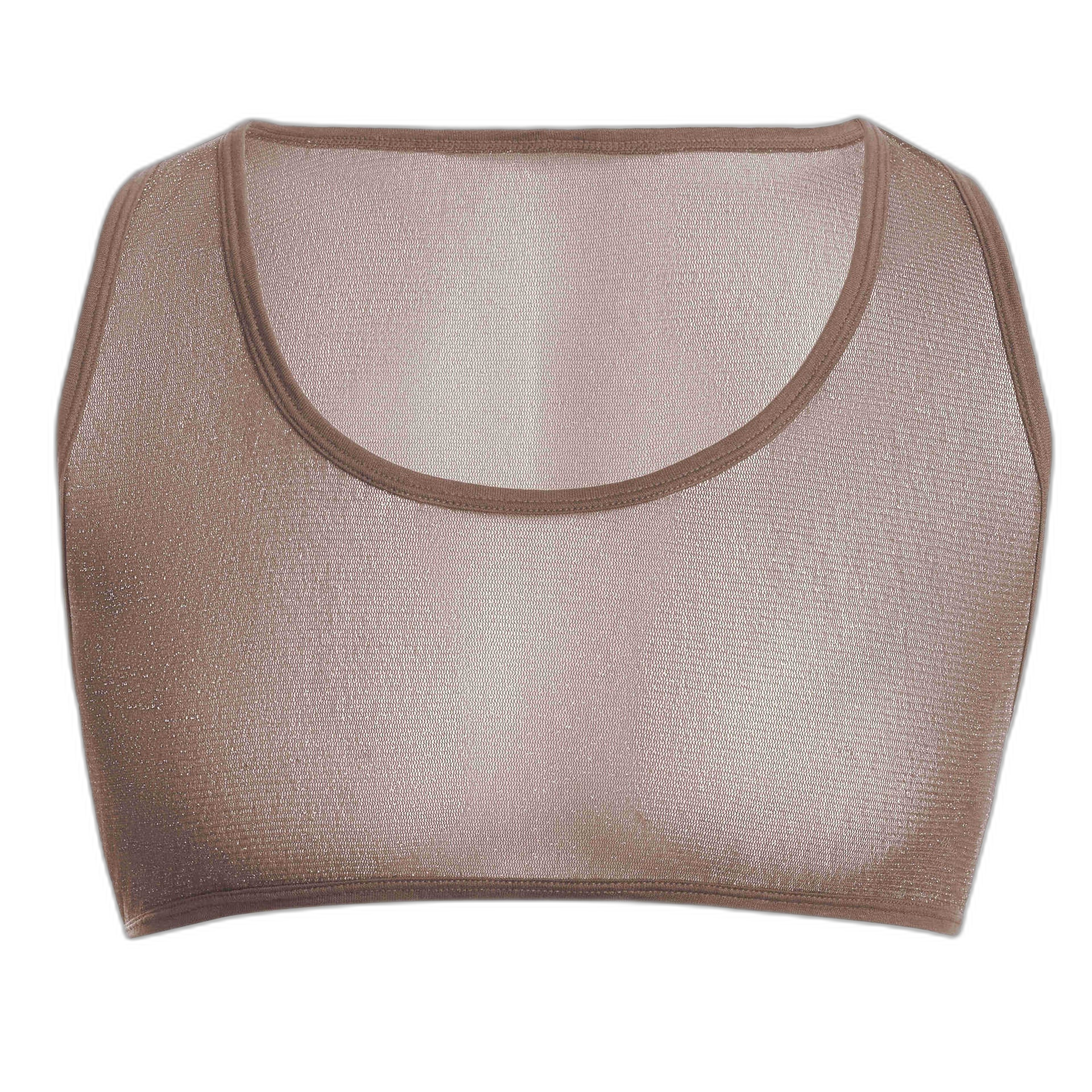 Sheer Glitter Crop Tank