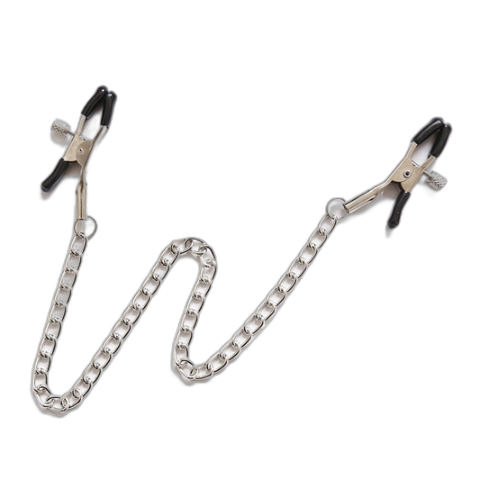 ruff GEAR Adjustable Metal Nipple Clips with Chain