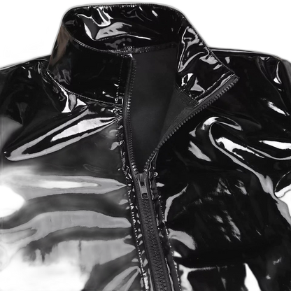 Midnight PVC Zip Jacket
