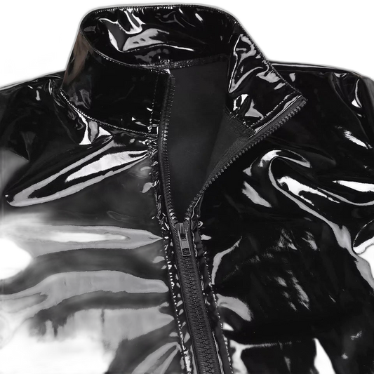 Midnight PVC Zip Jacket