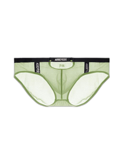 Men's Low Waist Narrow Waist Ice Silk Breathable Convex Pocket Briefs