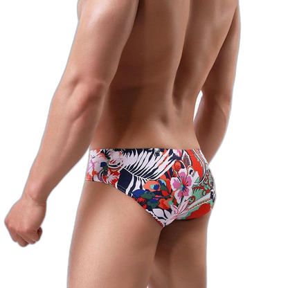 Light Floral Print Briefs
