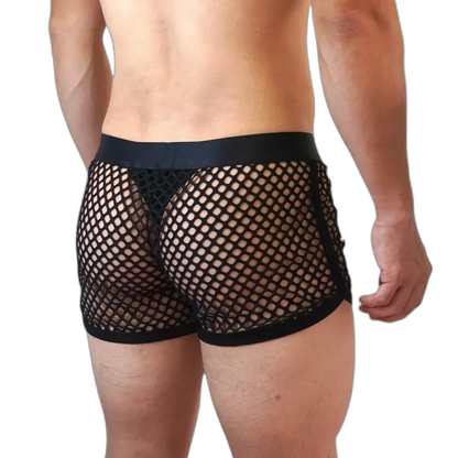 Jockmail 'Reveal All Fishnet' Underwear Shorts