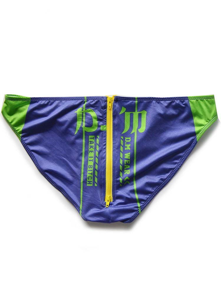 D.M Low Rise Sexy Zipper Briefs