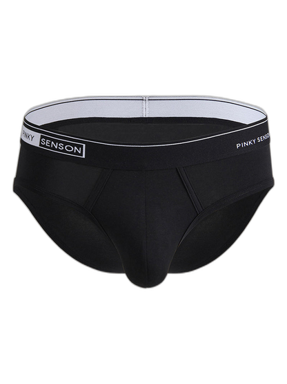 4 Pack Men's Modal Skin-Friendly Solid Color Mid-Rise Briefs
