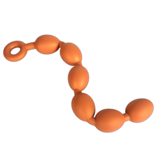 Drake - Silicone Anal Beads - 3 Sizes Anal Balls - Anal Chain with a Pull Ring