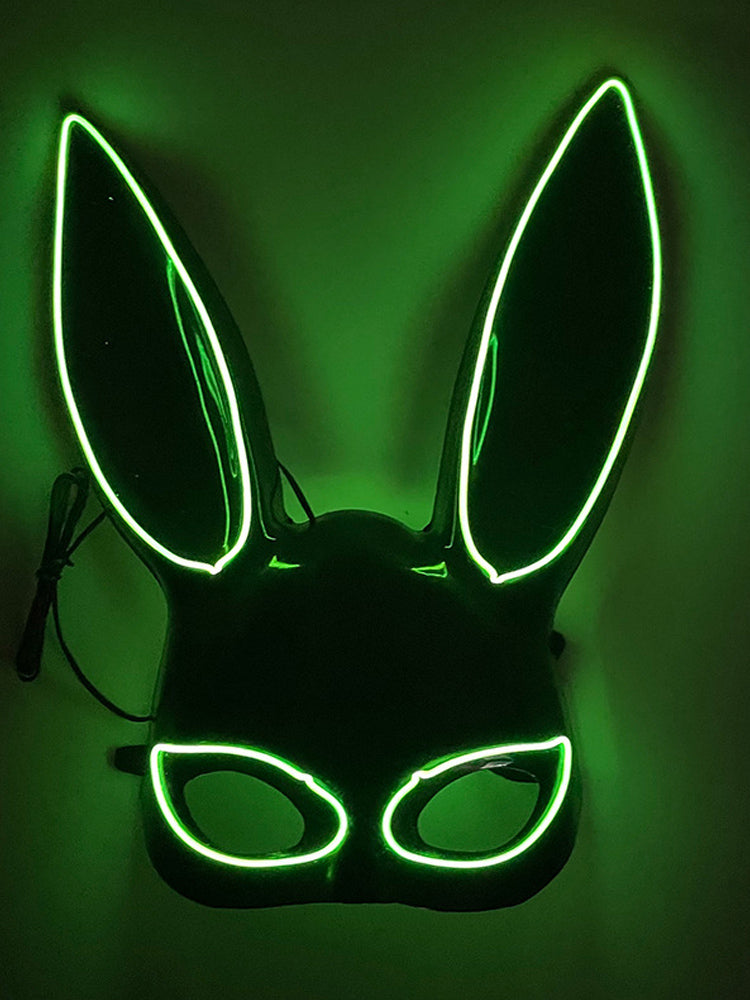 Led Half Face Bunny Mask