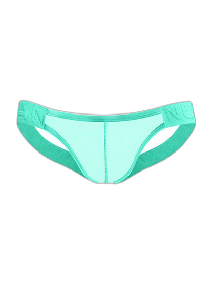 2 Pack Men's Sheer No-Waistband Jockstrap with Textured Pattern