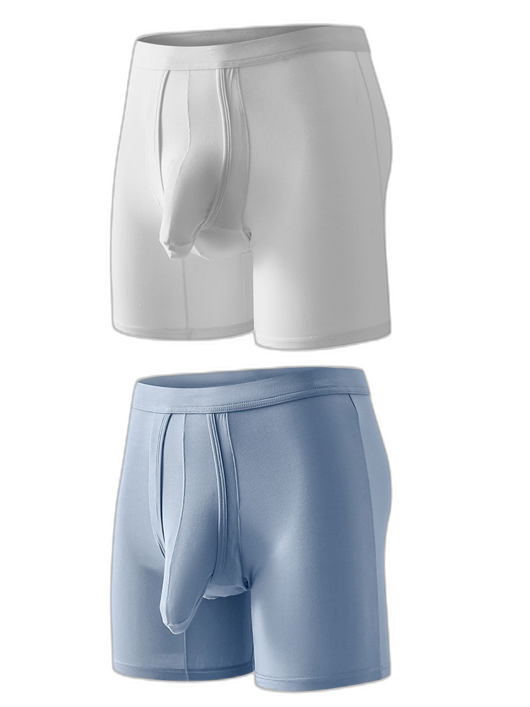 Sexy Separated Ball Pouch Boxer Briefs For Men