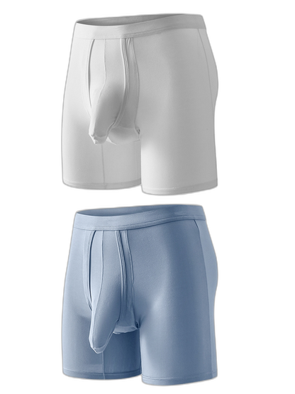 Sexy Separated Ball Pouch Boxer Briefs For Men
