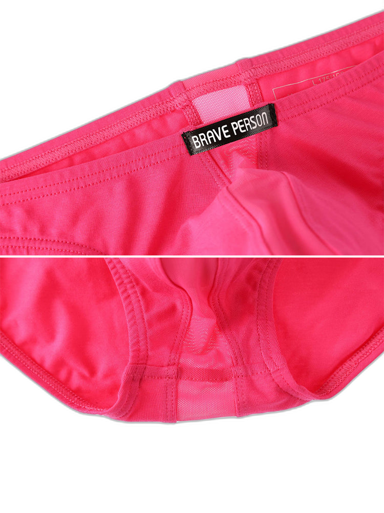 2 Pack Men's Solid Sexy Low-Rise Briefs
