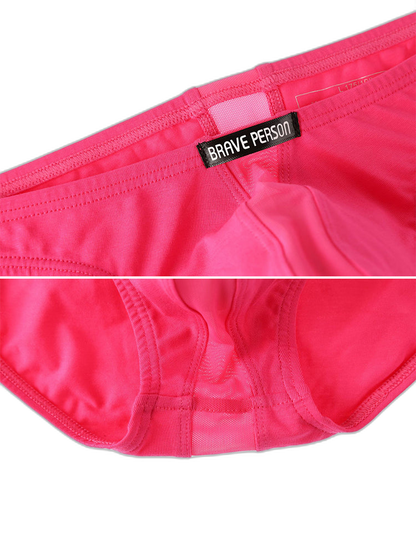 2 Pack Men's Solid Sexy Low-Rise Briefs