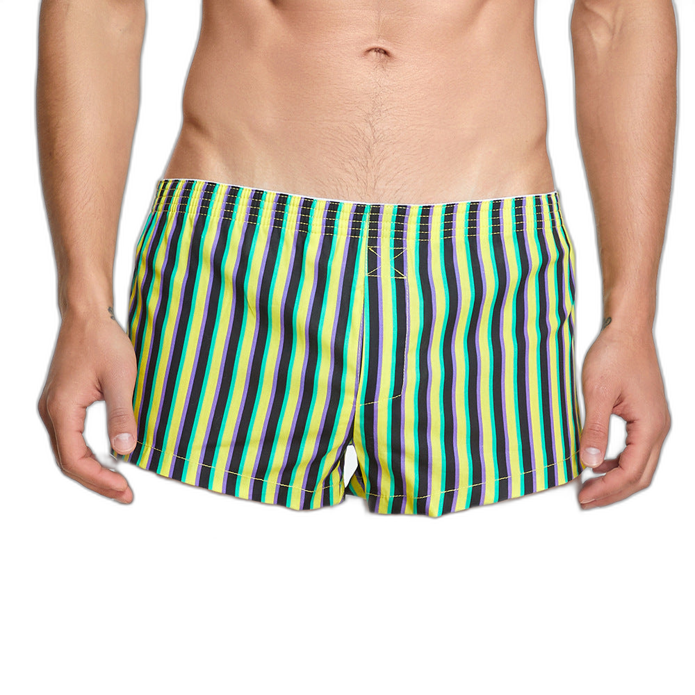 Striped Cotton Shorts