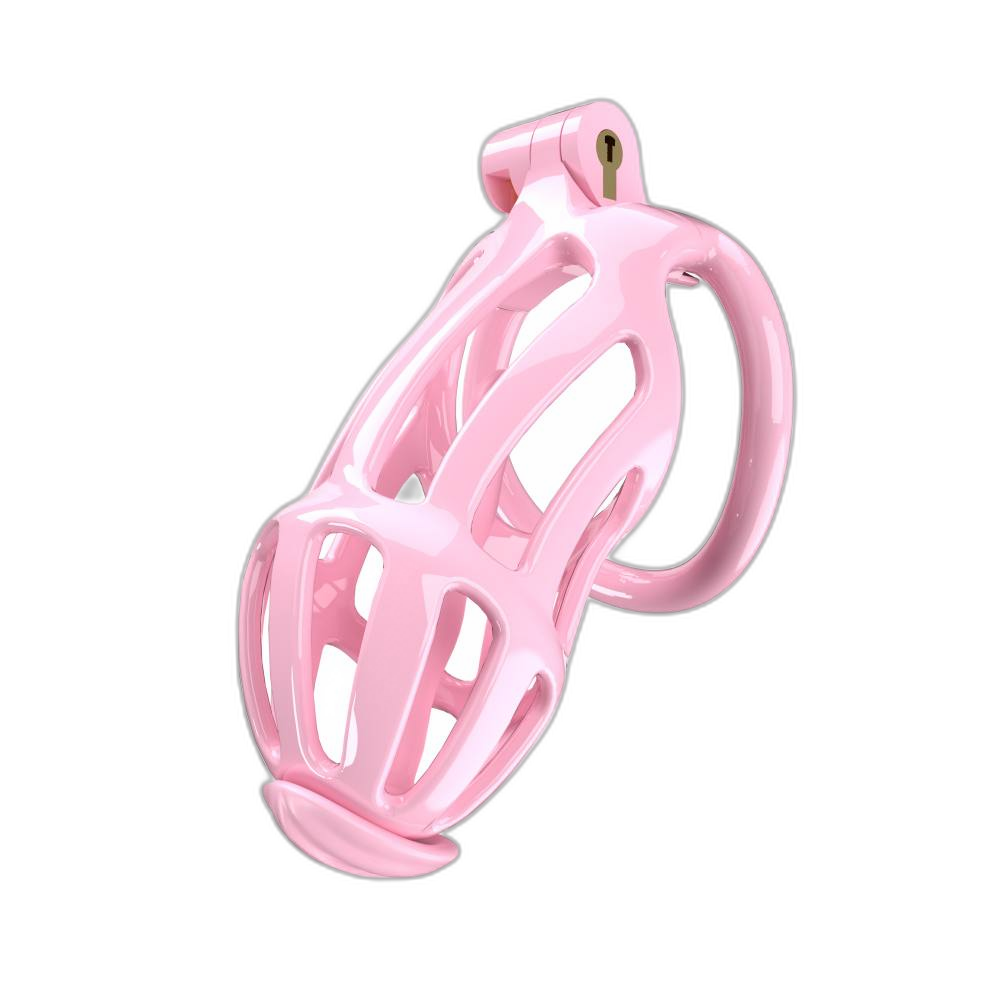 Damian - Resin Chastity Cage - Male Chastity Cage - With Five Rings And Urethral Catheter