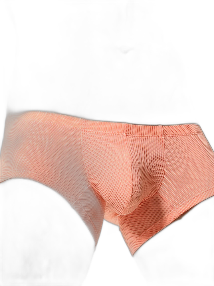 2 Pack Men's Sexy Short Legs Trunks With Large Pouch