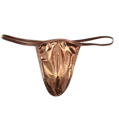 Shiny PU Leather Thong