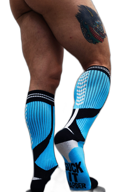 Breedwell Sucker Socks Aqua Blue