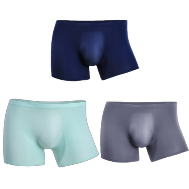 3 Pack Cool Trackless Thin Pouch Men's Trunks