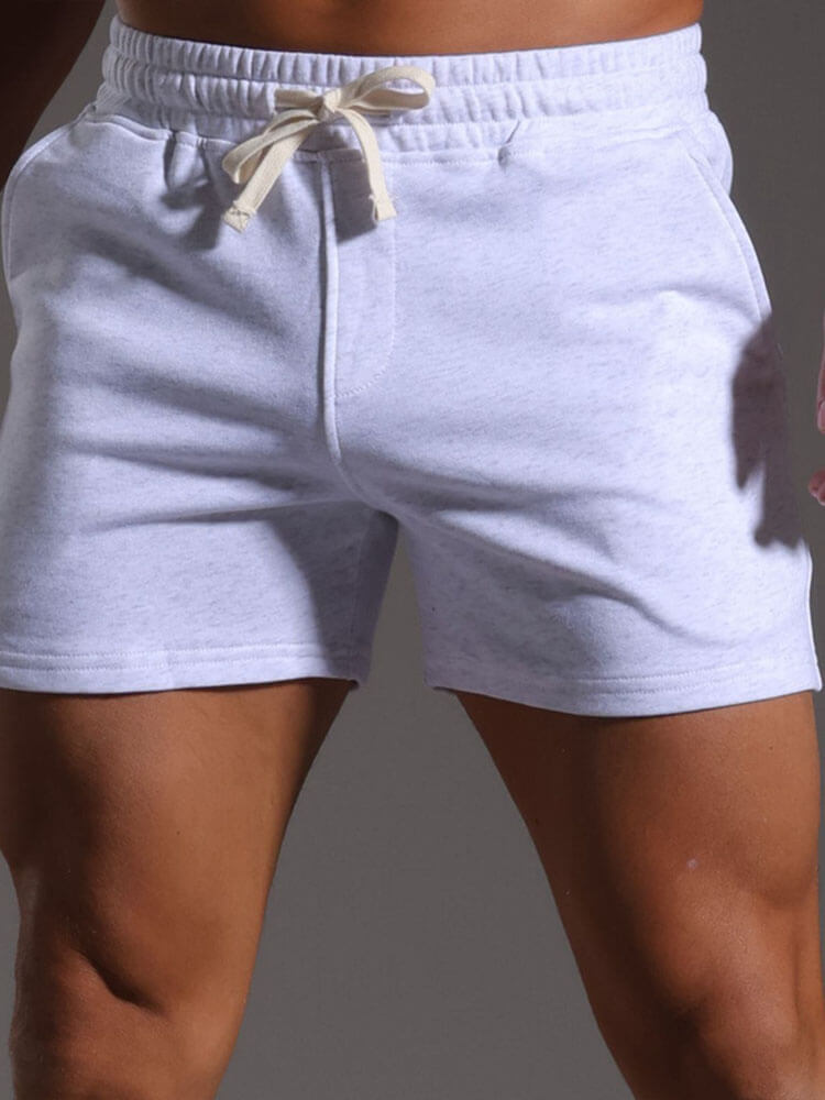 Men's Casual Cotton Drawstring Athletic Short
