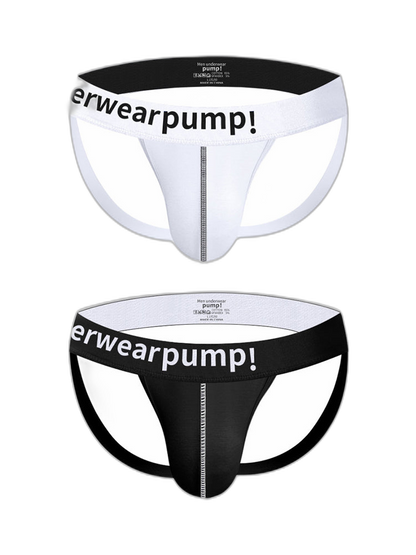 2 Pack Men's Trendy Breathable Sexy Cotton Jockstrap