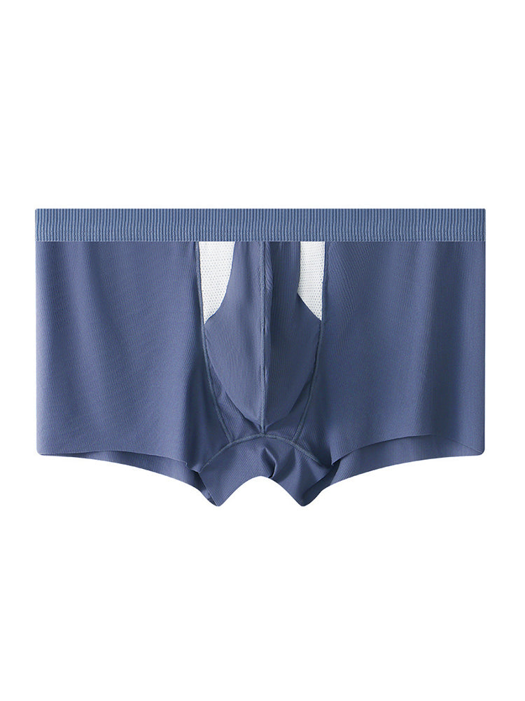 3 Pack Split-Support Men's Trunks- Breathable & Bulge-Enhancing