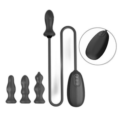 Inflatable Butt Plug - 10 Frequency Anal Vibrator - Anal Trainer