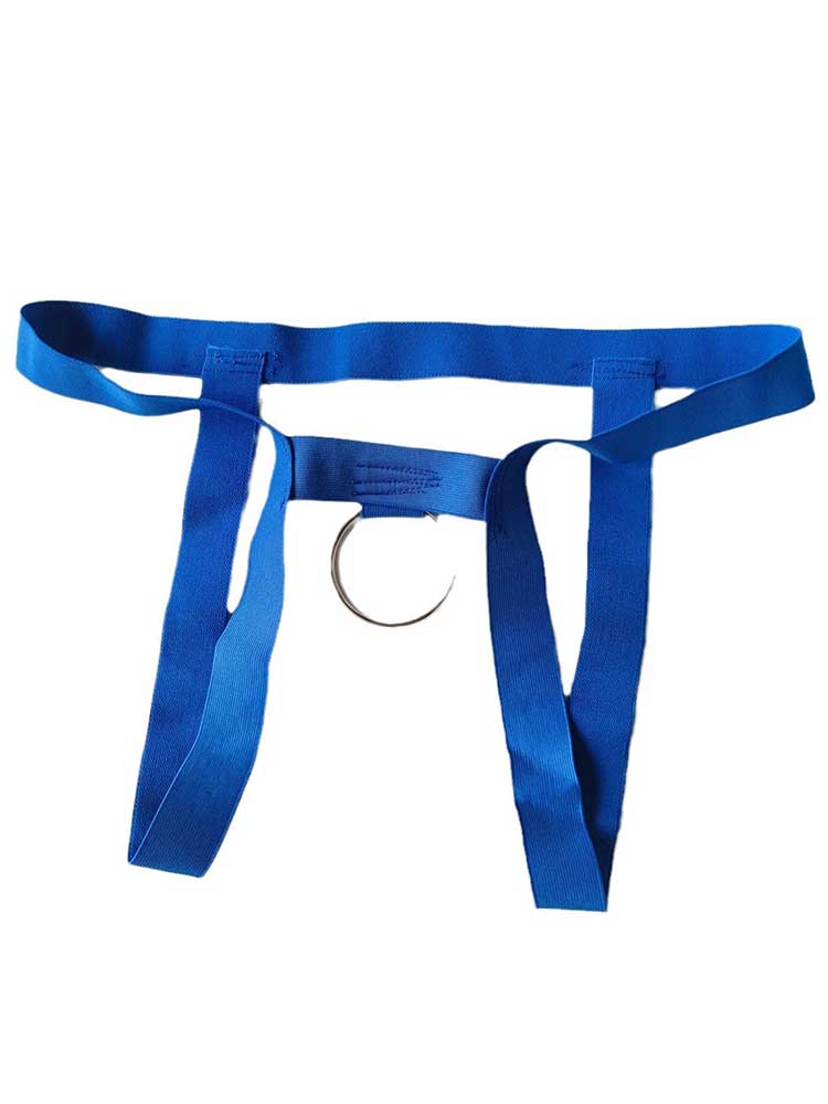 Men's Solid Color Sexy Hang Ring Jockstrap