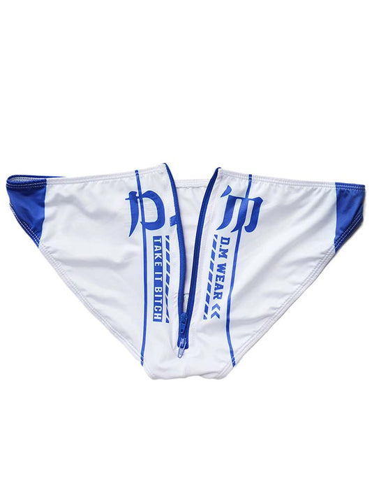 D.M Low Rise Sexy Zipper Briefs
