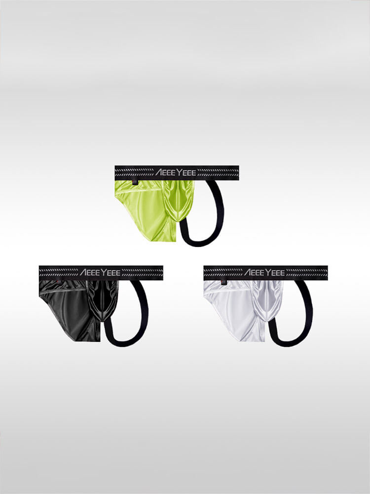 Men's Irregular Triangle Stitching Thong Briefs