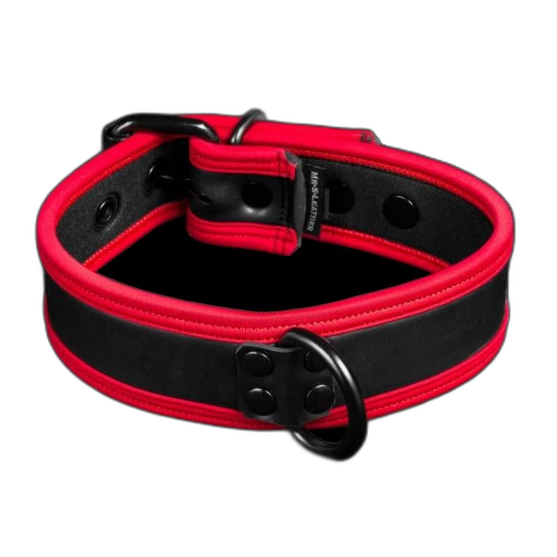 Mr S Leather NEO Puppy Collar Red