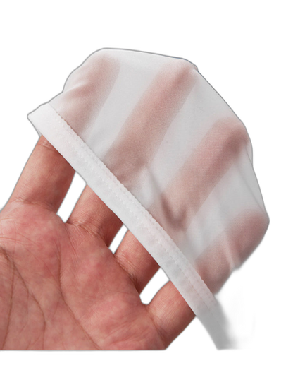 2 Pack Men's Thin Ice Silk Face Mask Fabric U-Convex Sexy Semi-Transparent Bikini