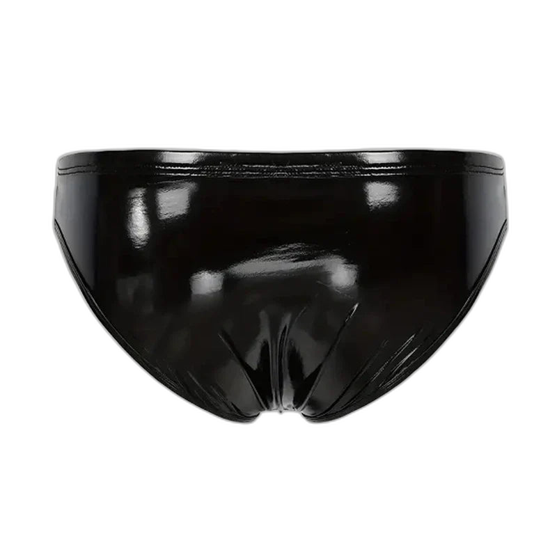 Men's Sexy Patent Leather Briefs
