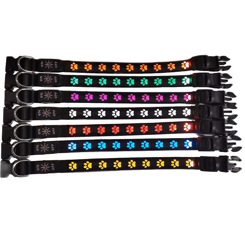 Paw Print Glow Collar