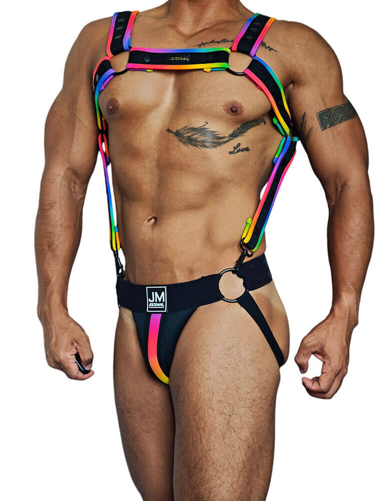Men's Sexy Detachable Harness Jockstrap Set