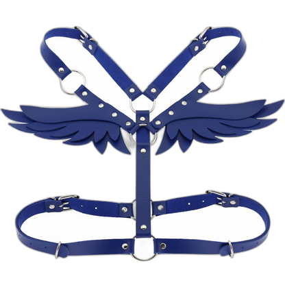 Angel Wings Leather Harness