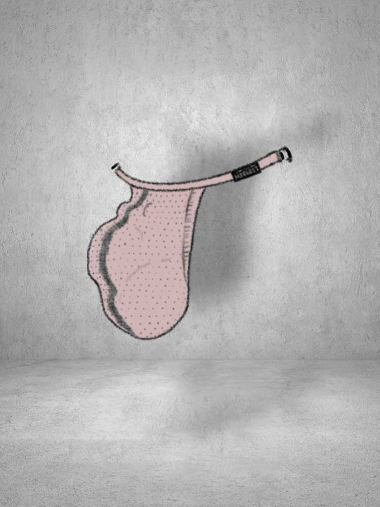 Men's Replaceable External Pouch Stretch Thong
