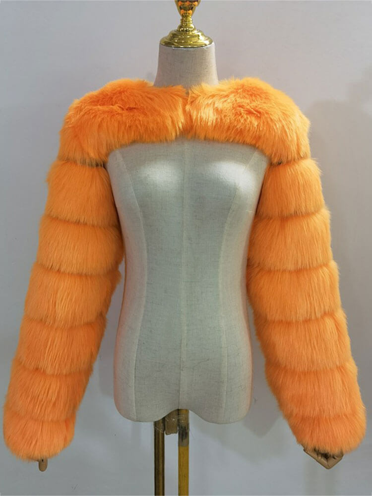Men's Fashion Sexy Faux Fur Cropped Shawl