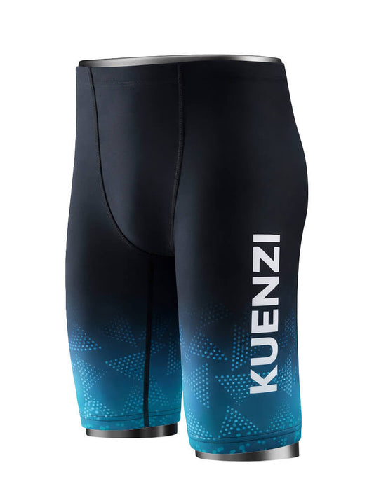 Men's Quick-Dry Ombré Mid-Length Swim Trunks
