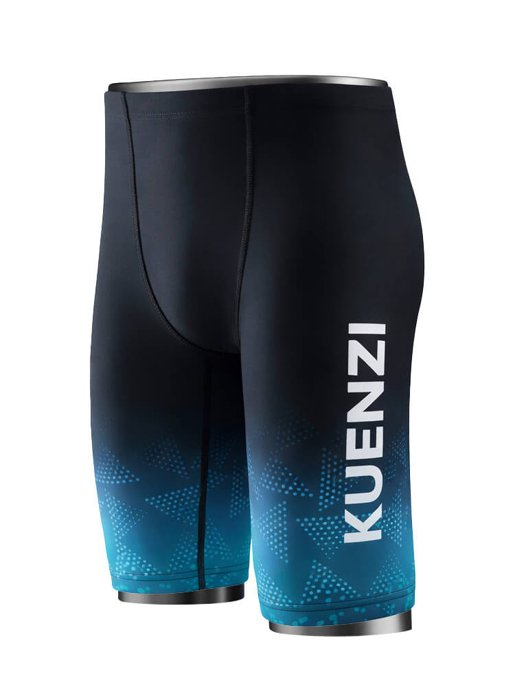 Men's Quick-Dry Ombré Mid-Length Swim Trunks