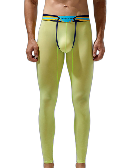 Men's Sexy Sport Long Johns With Large Pouch