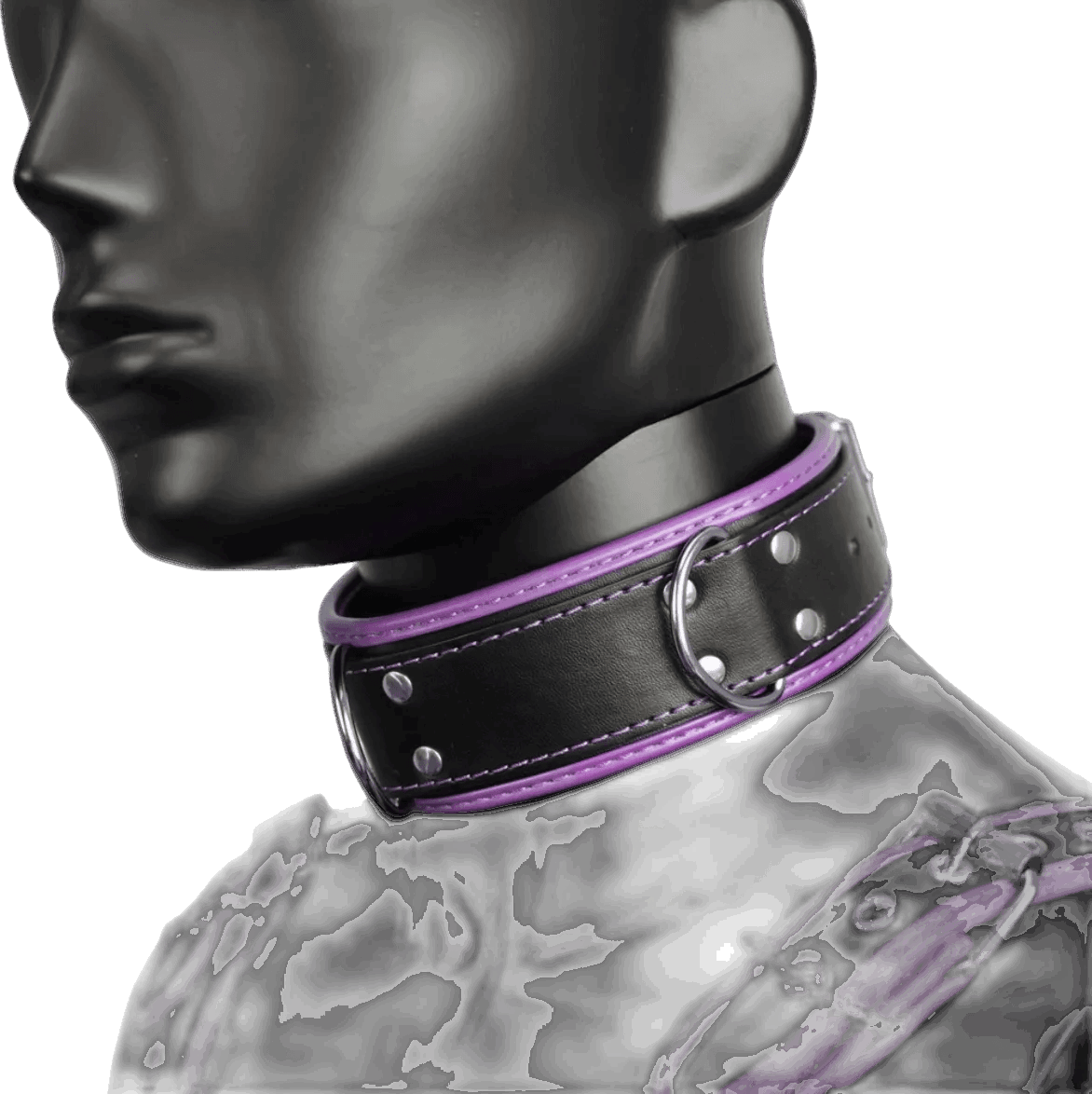 Harness, Cuff, Collar Bundle Purple