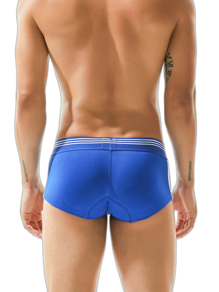 Men's Slim-Fit Cotton Trunks - Low Rise & Lifting Support