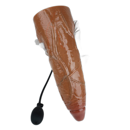 Yiren - Inflatable Dildo – Realistic Brown Expanding Dildo