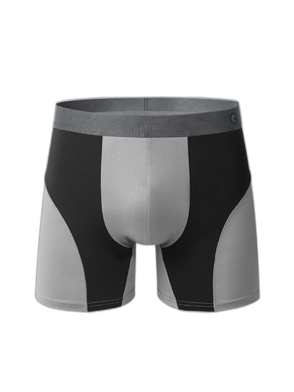 Breathable Sports Boxer Briefs with Open Fly