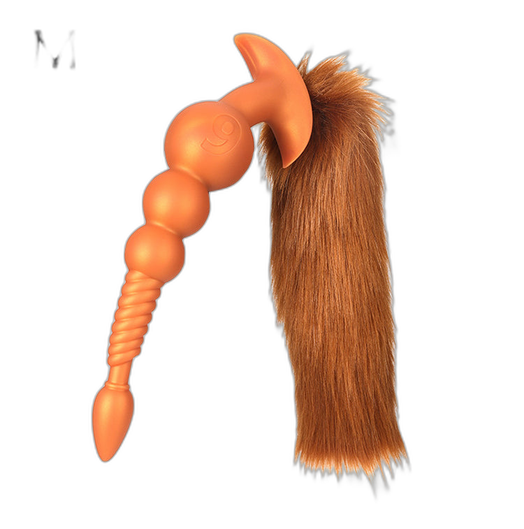 Rama - Silicone Anal Beads  - 3 Anal Balls With Tail - Anal Trainer
