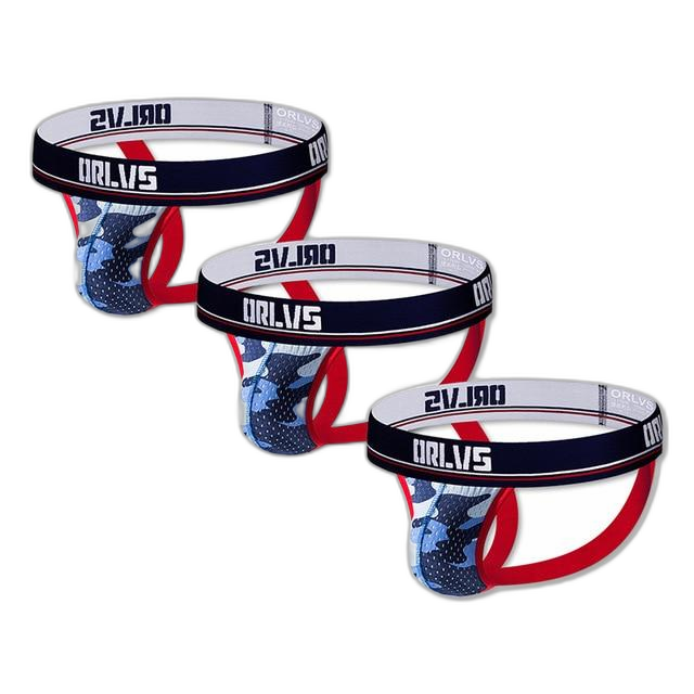 ORLVS Camouflage Mesh Jockstrap (3 Pack)