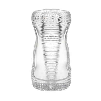 Ribbed Transparent Masturbator
