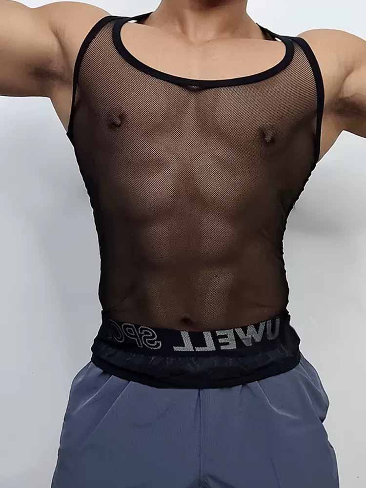 Men's Ice Silk Breathable Mesh Vest