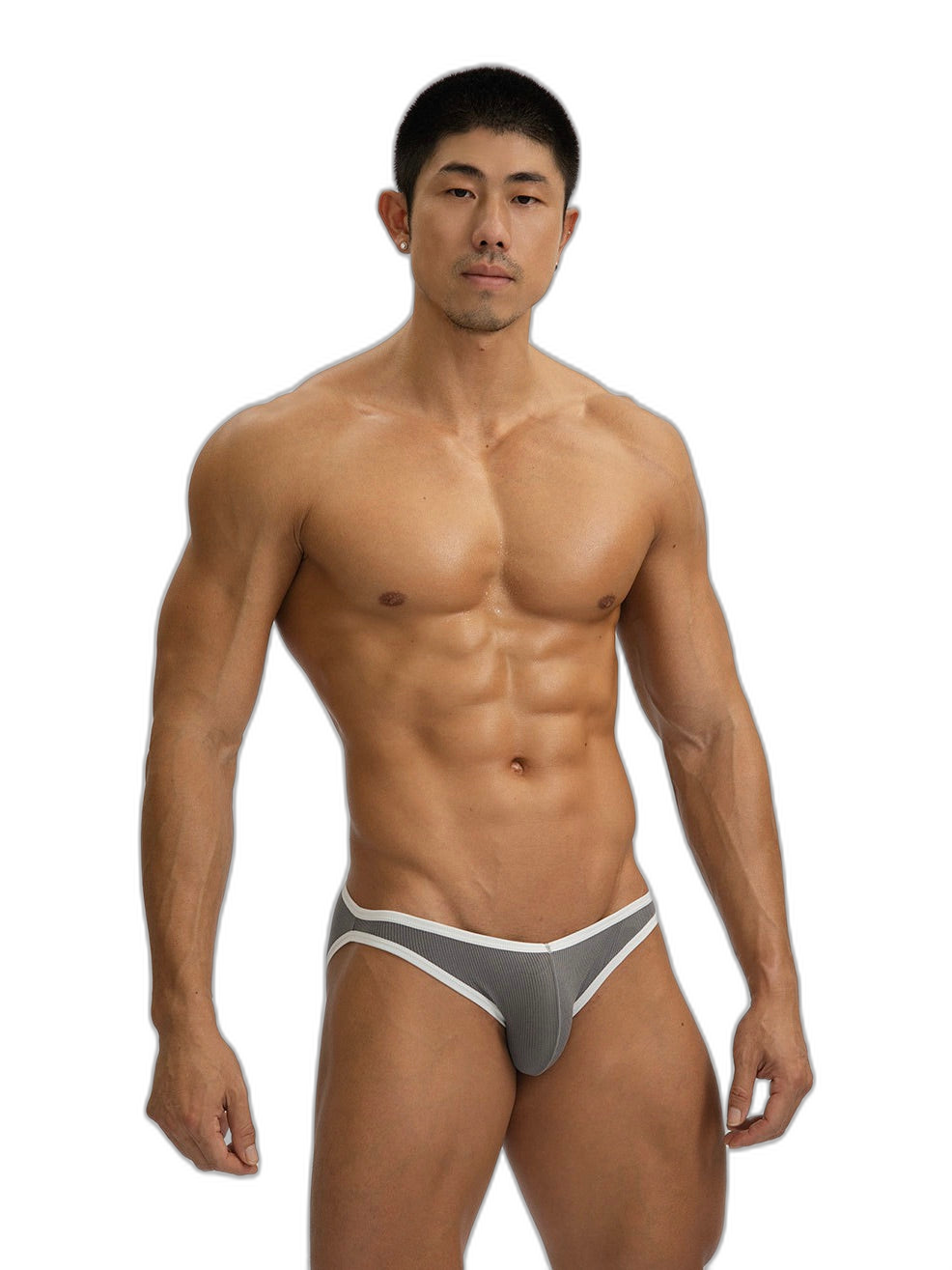 Sexy V-shape Low-rise Threaded Bikini For Men